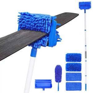lot 13564 image: LIYFUHY Ceiling Fan Duster with Extension Pole and 4 Washable Pads