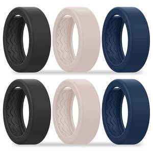 lot 14002 image: Bougraite Silicone Smart Ring Protector Case for Oura Ring 5, 6 Pack