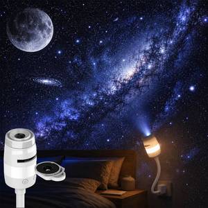 lot 14007 image: Galaxy Star Night Light Projector 2-in-1 USB LED with 13 Films