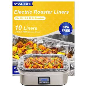 lot 14008 image: SMARTAKE Electric Roaster Liners 18 x 34 Inch