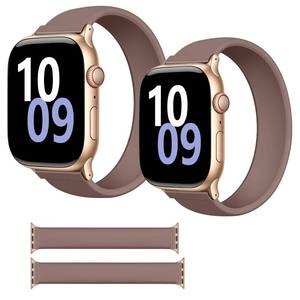 lot 14029 image: WTUNE Silicone Solo Loop Sport Band for Apple Watch 38404142mm