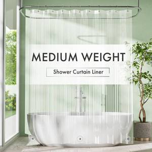 lot 14414 image: Amazer Extra Long Shower Curtain Liner 72 x 96 Clear PEVA Waterproof