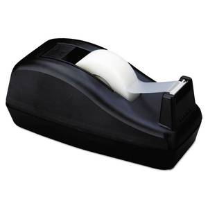 lot 14417 image: Scotch Desktop Tape Dispenser, Black, 1 In. Core, C-40