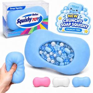 lot 14418 image: Generic Crunchy Soap Squishy Sensory Fidget Toy Blue