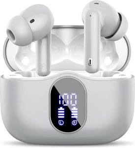 lot 14429 image: Btootos Bluetooth Earbuds Deep Bass In-Ear Headphones Graphite Gray