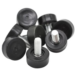 lot 14430 image: Fujidenso Wire Shelving Leveling Feet Bolt 38-16 Thread 8 Pack