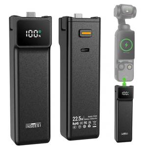lot 14437 image: NENNEN Battery Handle for DJI Osmo Pocket 344P 5000mAh with Digital Display