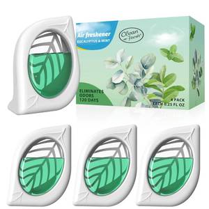 lot 14462 image: Clean-n-Fresh Air Freshener 4 Pack Eucalyptus & Mint Odor Eliminator