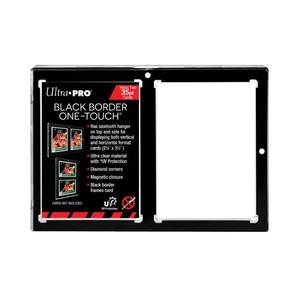 lot 14466 image: Ultra Pro One-Touch Magnetic Card Holder 2-Card 35PT Black Border UV