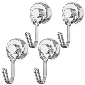 lot 14475 image: Tohoer Neodymium Magnetic Hooks 30 lb Heavy Duty Rust Proof