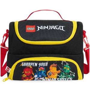 lot 14483 image: Get Trend Insulated Lunch Bag Two Compartments Lego Ninjago