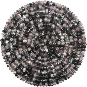lot 14497 image: ZYEHXED Black Assorted European Large Hole Spacer Beads, 200 Pcs, 0.2 Hole