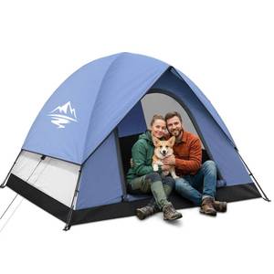 lot 17759 image: Purebox 2-3 Person Camping Tent with Rainfly, Waterproof PU Coating
