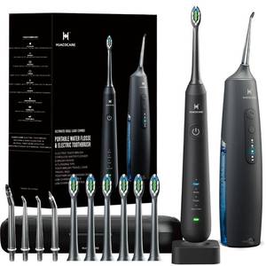 lot 17803 image: HUACO CARE Water Flosser and Electric Toothbrush Combo Oral Care Kit Black