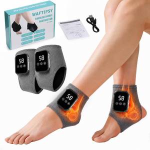 lot 17808 image: WAFTIPSY Cordless Foot and Ankle Massager with Heat Vibration 2PC Gray