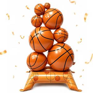 lot 18118 image: DAERLI Standing Basketball Foil Balloon 43.3 Inch Tall Party Decoration