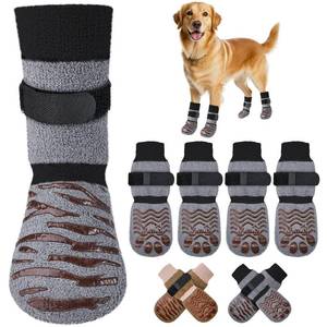 lot 18143 image: SlowTon Dog Socks Anti-Slip for Hard Floors Prevent Licking