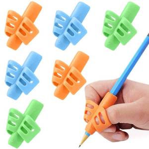 lot 18148 image: JuneLsy Pencil Grips for Kids Handwriting Posture Correction, 6 Pcs