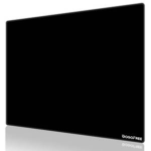 lot 18165 image: WIYIXI Tempered Glass Gaming Mouse Pad Micro-Etched 15.7 x 11.8 Inch Black