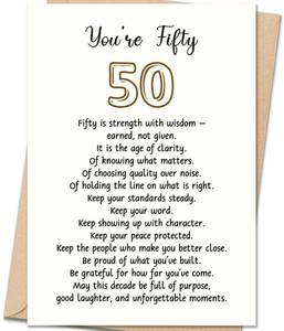 lot 18173 image: Cardevo 50th Birthday Greeting Card 7 x 5 Inch with Envelope