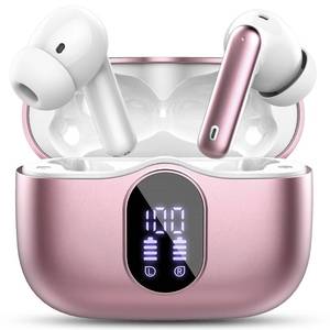 lot 18182 image: Btootos Wireless Earbuds Bluetooth 5.4 Rose Gold A90