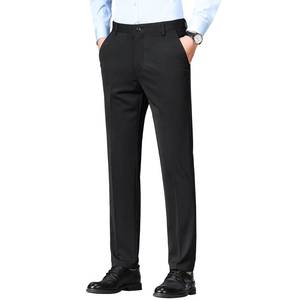 lot 18199 image: Mylldey Mens Regular Fit Flat Front Dress Pants Wrinkle Free Stretch