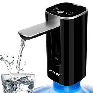 lot 18207 image: Amz Jet Electric Water Dispenser Pump 5 Gallon Bottle, Rechargeable, Black