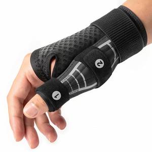 lot 18232 image: Rakiie Carpal Tunnel Wrist Brace with Thumb Support, Gray LXL