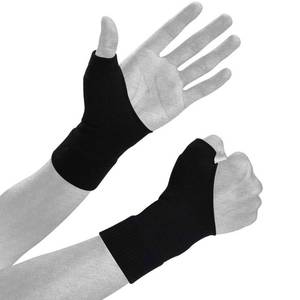 lot 18242 image: YHOUMEW Wrist Thumb Compression Arthritis Gloves, Fingerless, 1 Pair