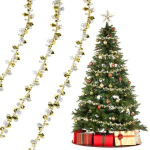 lot 18263 image: HADDIY Gold Crystal Bead Garland 19.7 Ft Iridescent Acrylic Christmas