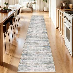 lot 19962 image: Kearoat Runner Rug 2x12 Ft Washable Abstract Non-Slip