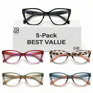 lot 20433 image: Yogo Vision Reading Magnifying Glasses Cateye Women 5 Pack 6.00