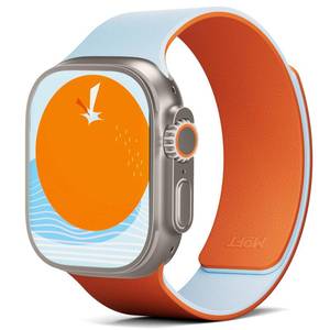 lot 20440 image: MOFT Duo-Color Silicone Magnetic Watch Band for Apple Watch