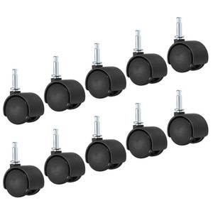 lot 20468 image: PATIKIL Swivel Stem Casters 1 Inch 10 Pack 360 Degree Nylon Insert Wheels Black