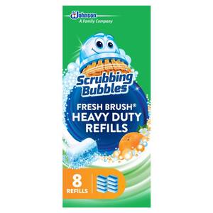lot 20476 image: Scrubbing Bubbles Fresh Brush Toilet Cleaner Refill Pads, 8 Count