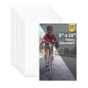 lot 20486 image: Prilino Photo Toploaders 8 x 10 Inch 25-Pack Crystal Clear