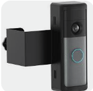 lot 6194 image: Anti-Theft Doorbell Mount Bracket, Black Metal&nbsp Stock image may not match actual product images