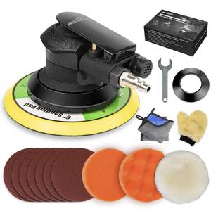 lot 1306 image: Autolock Pneumatic Air Random Orbital Palm Sander 6 Inch
