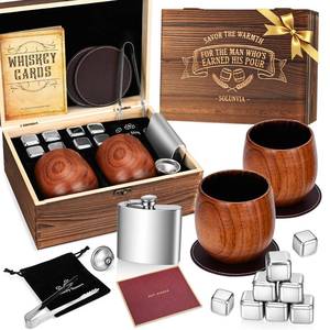 lot 1338 image: Solunvia Charred Wooden Bourbon Drinking Glass 10 oz 2 Pack