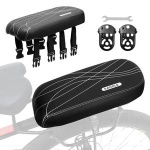 lot 1340 image: SHIAOBYC Bicycle Rear Seat Child Bike Saddle Cushion with Padded Sponge