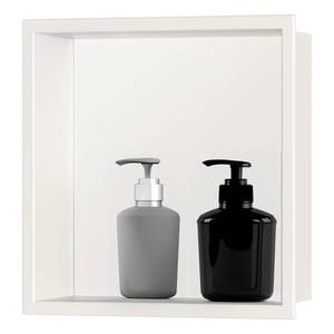 lot 1343 image: Stainless Steel Shower Niche Insert 12 x 12 in Warm White