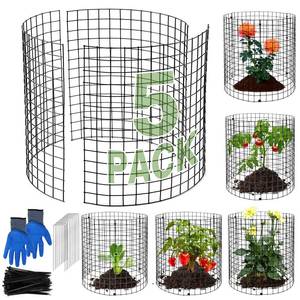 lot 1359 image: Mwellewm 15 Pcs Metal Plant Protector Cages 14 Inch Garden Animal Barrier