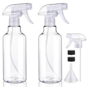 lot 1366 image: Hethyo Plastic Spray Bottles 16.9oz500ml 2 Pack Clear