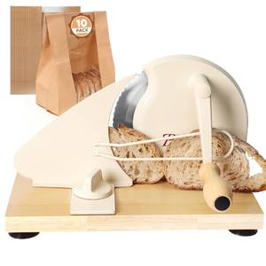 lot 1376 image: Manual Bread Slicer Adjustable Thickness Stainless Steel Blade