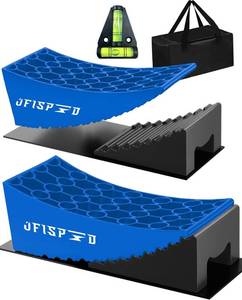 lot 1382 image: OFISPEED RV Leveling Blocks Ramp Kit 2 Pack, Up to 35000 LBS, Blue