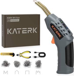 lot 1396 image: Katerk Cordless Plastic Welder Kit with 400 Staples, 3 Temperature Settings