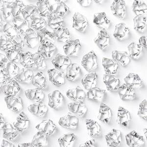 lot 2136 image: DomeStar Acrylic Fake Ice Rocks 1000 Pcs Clear Crystal Vase Filler