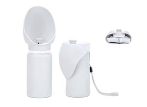 lot 2302 image: Sprigold Large Dog Water Bottle Travel Size Foldable 19 oz Grey