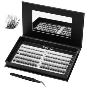 lot 2312 image: CoFier Wispy Lash Clusters Kit 100 Pcs 0.315-0.551 in C Curl