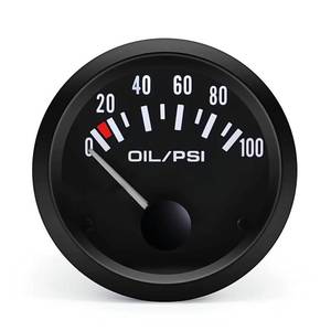 lot 2314 image: BYYOUIV 2 Oil Pressure Gauge with Sensor 0-100 PSI